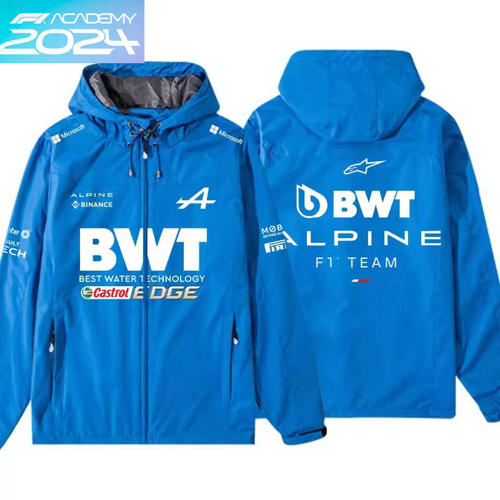 2024 Veste Imperméable Alpine F1 Team BWT Coupe-vent Homme